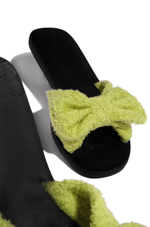 Load image into Gallery viewer, Green Bow Sandals