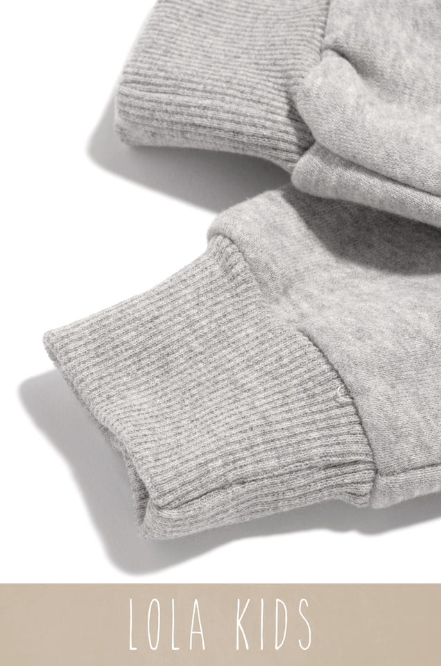 Load image into Gallery viewer, Mini Cozy Feels Kids Crewneck Sweater - Grey