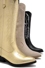 Load image into Gallery viewer, Boots Available In Gold, ivory, And Black
