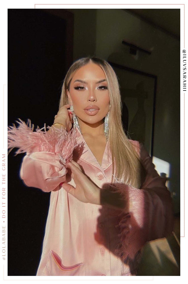 Load image into Gallery viewer, Lola Baby Two Piece Satin Pant Set - Pink