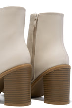 Load image into Gallery viewer, Alette Block Heel Ankle Boots - Ivory