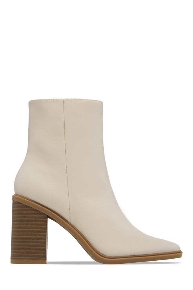 Load image into Gallery viewer, Alette Block Heel Ankle Boots - Ivory