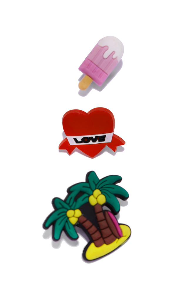 Load image into Gallery viewer, Palm Tree, Heart and Popsicle Charms
