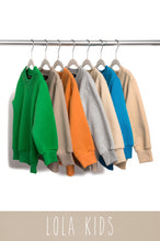 Load image into Gallery viewer, Mini Cozy Feels Kids Crewneck Sweater - Blue