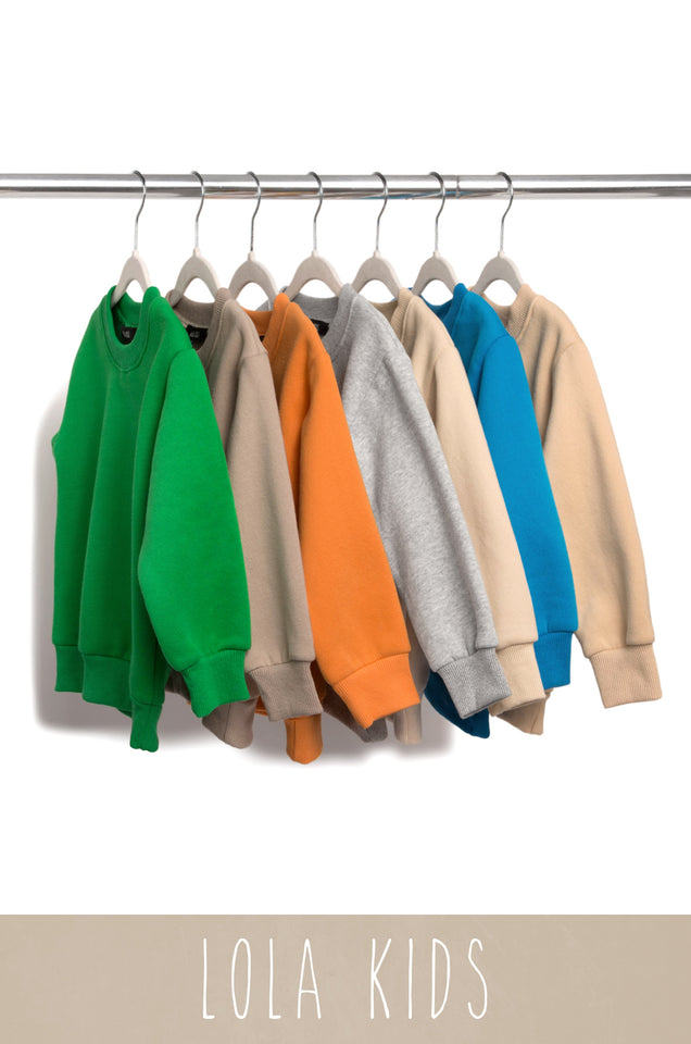 Load image into Gallery viewer, Mini Cozy Feels Kids Crewneck Sweater - Blue