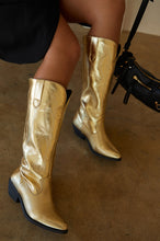 Load image into Gallery viewer, Gold Western Boots