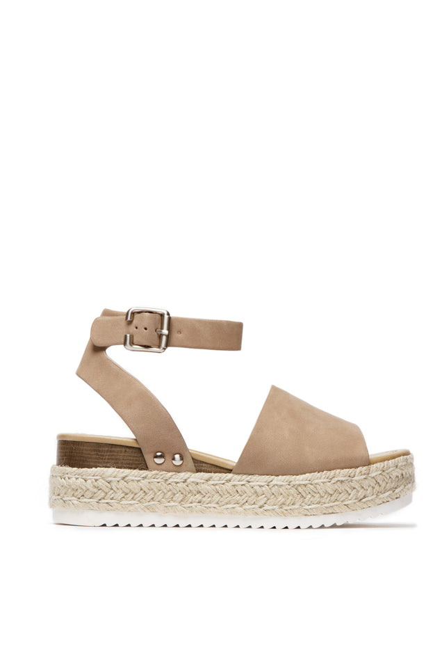 Load image into Gallery viewer, Voyage Platform Espadrille Sandals - Taupe