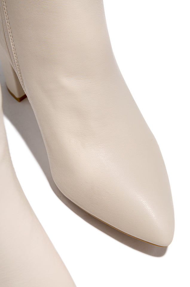 Load image into Gallery viewer, Fine Time Block Heel Knee High Boots - Ivory