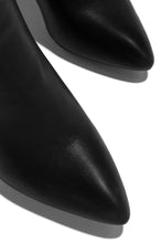 Load image into Gallery viewer, Fine Time Block Heel Knee High Boots - Black