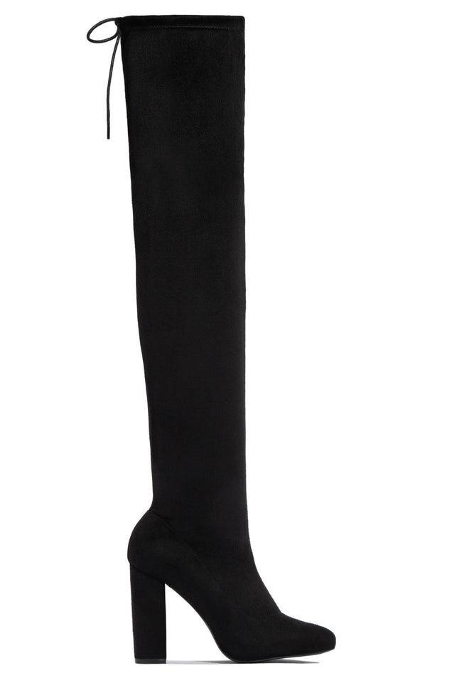 Load image into Gallery viewer, Set The Bar Over The Knee Block High Heel Boots - Taupe