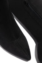 Load image into Gallery viewer, Set The Bar Over The Knee Block High Heel Boots - Black