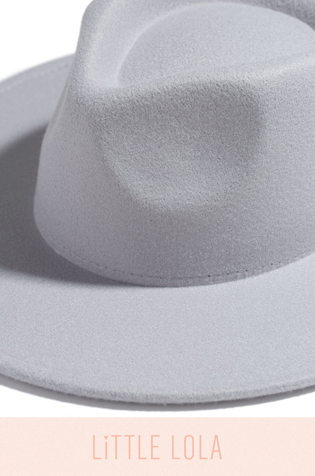 Load image into Gallery viewer, Mini Primavera Kids Flat Brim Hat - Light Blue