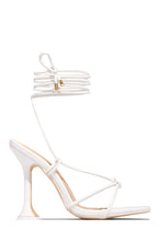 Load image into Gallery viewer, white strappy heel