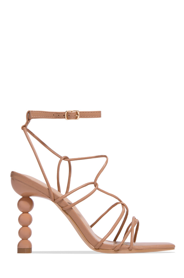 Load image into Gallery viewer, Nude Single Sole Strappy High Heels