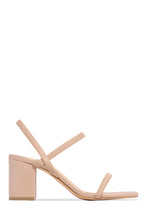 Load image into Gallery viewer, All Gossip Block Mid Heels - Nude