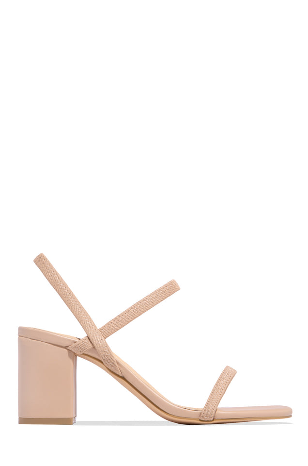 Load image into Gallery viewer, All Gossip Block Mid Heels - Nude