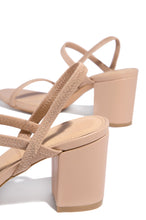 Load image into Gallery viewer, All Gossip Block Mid Heels - Nude