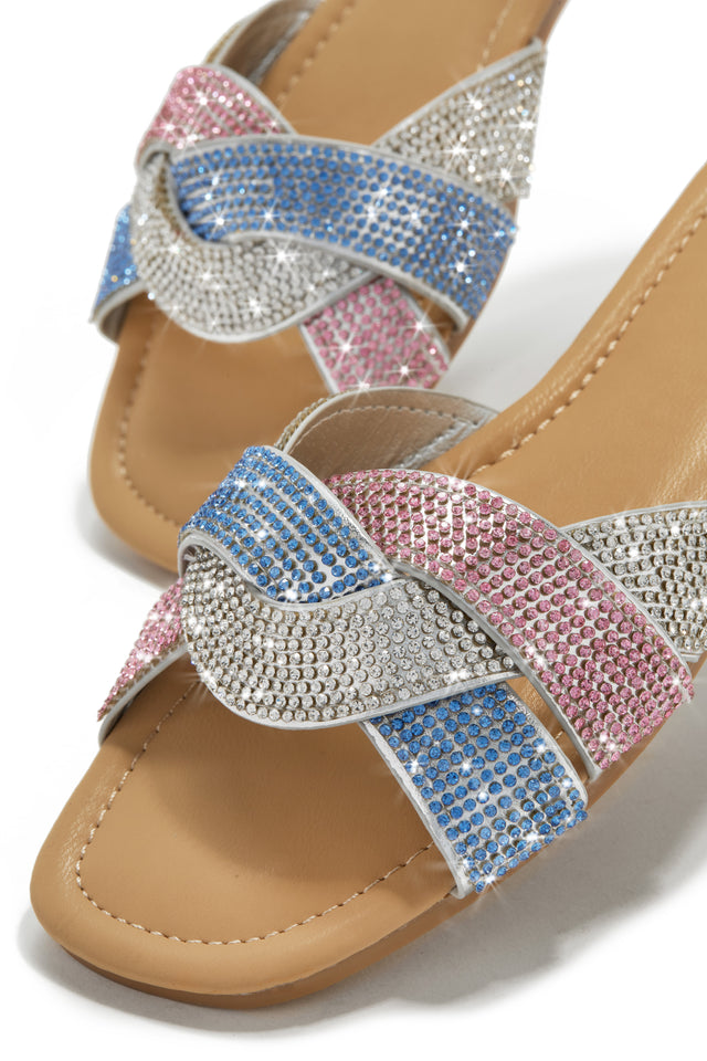 Load image into Gallery viewer, Rhinestone Slip On Sandals
