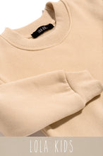 Load image into Gallery viewer, Mini Cozy Feels Kids Crewneck Sweater - Nude