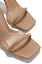 Load image into Gallery viewer, Pretty Girl Embellished Lace Up High Heels - Nude