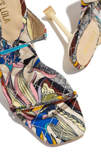 Load image into Gallery viewer, Wine & Dine Lace Up Heels - Multi