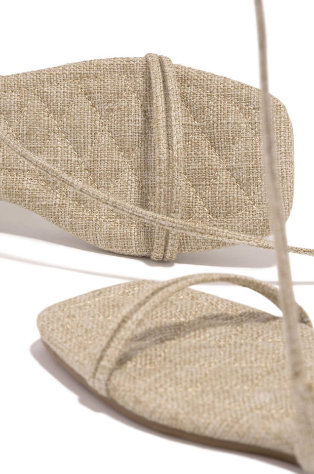 Load image into Gallery viewer, Natural Flat Sandals