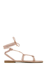 Load image into Gallery viewer, Coastal Villa Lace Up Sandals - Gold