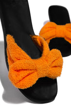 Load image into Gallery viewer, Orange Terry Cloth Sandals