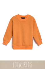 Load image into Gallery viewer, Mini Cozy Feels Kids Crewneck Sweater - Orange
