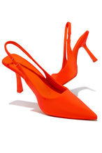 Load image into Gallery viewer, Orange Point Toe Pumps