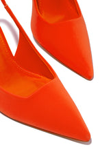 Load image into Gallery viewer, Orange Lycra Pumps