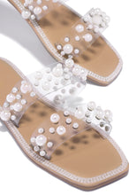 Load image into Gallery viewer, Faux Pearl Slip On Sandals