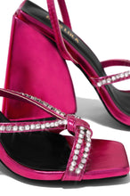 Load image into Gallery viewer, Pink Embellished Block Heel With Block Heel