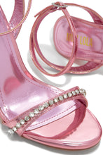Load image into Gallery viewer, Pink Single Sole Rhinestone Heels