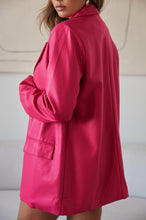 Load image into Gallery viewer, Oversized PU Blazer