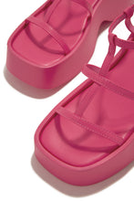 Load image into Gallery viewer, Beach Trip Flat Platform Sandals - Pink