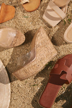 Load image into Gallery viewer, Cork Platform Wedge Mule