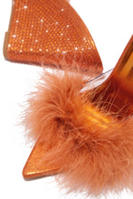 Load image into Gallery viewer, Orange Wedge Mules