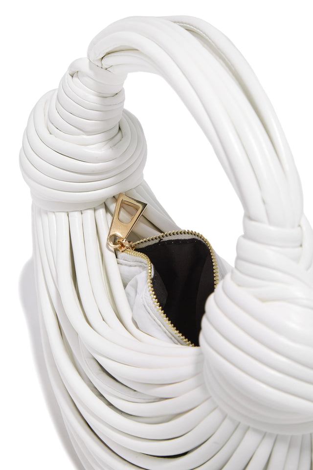 Load image into Gallery viewer, White Double Knotted Handbag
