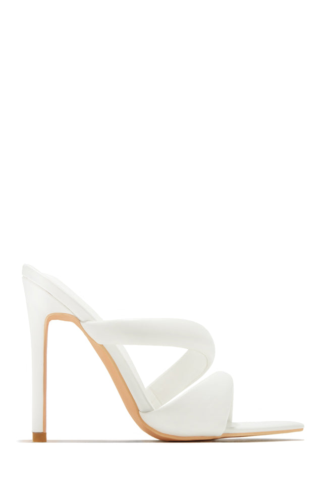 Load image into Gallery viewer, White High Heel Mules