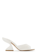 Load image into Gallery viewer, Racquel Mid Heel Mules - Metallic Pink