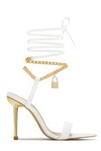 Load image into Gallery viewer, Lavish Nights Lace Up High Heels - White