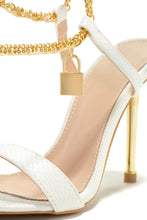 Load image into Gallery viewer, Lavish Nights Lace Up High Heels - White