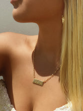 Load image into Gallery viewer, MAMA Embellished Bar Necklace - Gold

