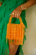 Load image into Gallery viewer, Orange Beaded Bag
