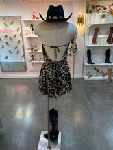 Load image into Gallery viewer, Wild Ones Halter Mini Dress - Leopard
