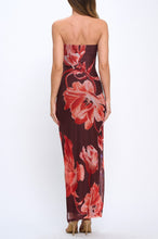 Load image into Gallery viewer, Daenerys Strapless Maxi Dress - Brown Floral
