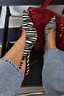 Yadira Slingback Pointed Toe Pumps – Zebra