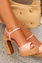 Load image into Gallery viewer, Catalina Platform Chunky Heels - Pink
