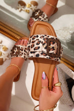 Load image into Gallery viewer, Paradise Steps Slip On Flat Sandals - Leopard
